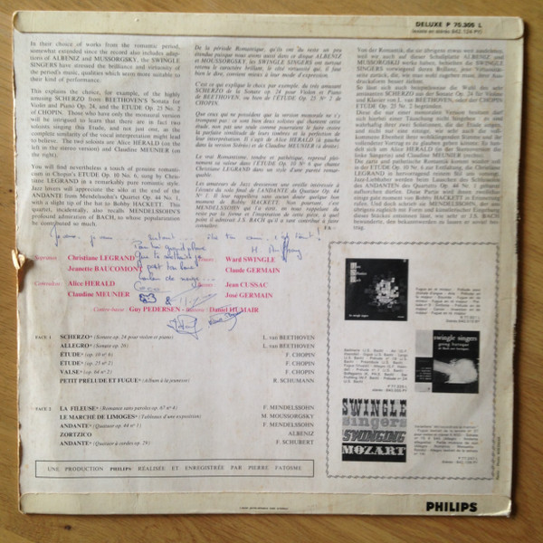 Les Swingle Singers - Les Romantiques | Philips (P 70.305 L) - 2 Les Swingle Singers - Les Romantiques | Philips (P 70.305 L) - 2