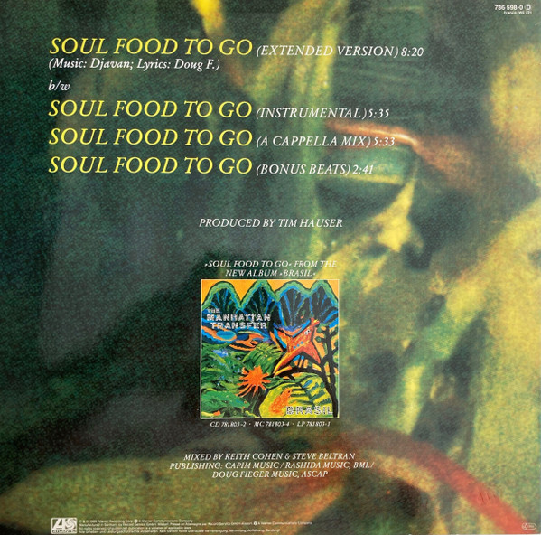 The Manhattan Transfer - Soul Food To Go | Atlantic (786 598-0) - 2 The Manhattan Transfer - Soul Food To Go | Atlantic (786 598-0) - 2