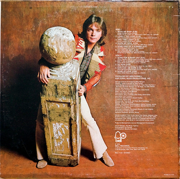 David Cassidy - Rock Me Baby | Bell Records (BELL 1109) - 2
