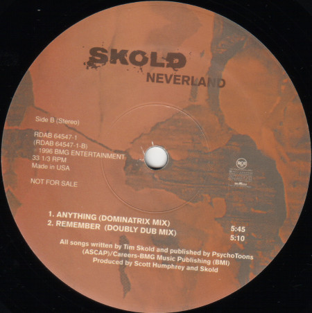 Skold - Neverland (12") [Vinyl] | RCA (RDAB-64547-1) - 3