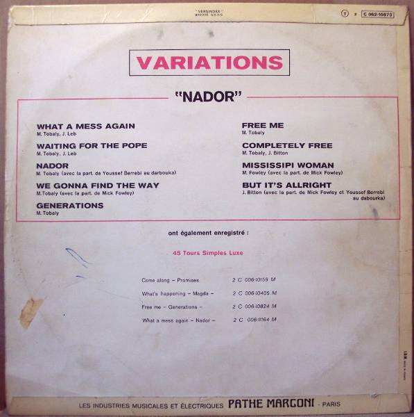 Variations - Nador | Pathé (2C 062 - 10873) - 3