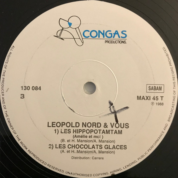 Leopold Nord & Vous - Les Hippopotamtam (Amélie Et Moi) | Congas Productions (130 084) - 4