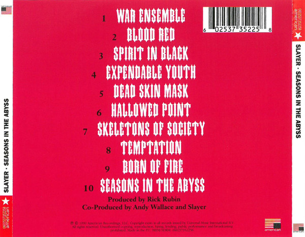 Slayer - Seasons In The Abyss | American Recordings (0602537352258) - main