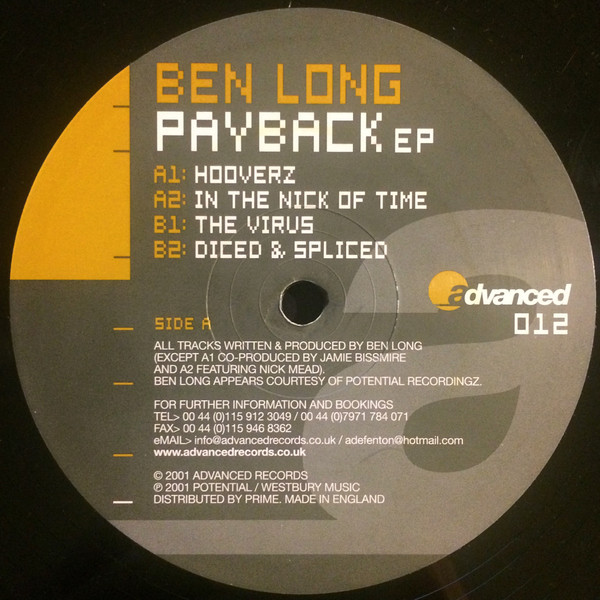 Ben Long - Payback EP | Advanced (ADV 012)