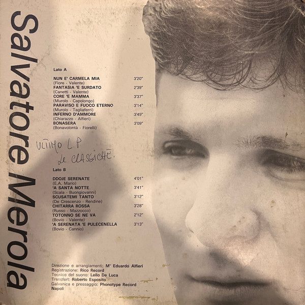 Salvatore Merola - Salvatore Merola | Phonotype Record S.r.l. (LP 679) - 2