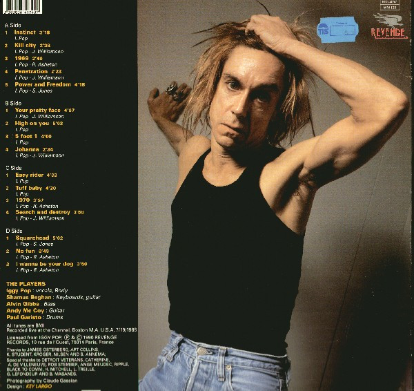 Iggy Pop - Live At The Channel, Boston M.A. 1988 | Revenge Records (MIG 40/41 LP) - 2 Iggy Pop - Live At The Channel, Boston M.A. 1988 | Revenge Records (MIG 40/41 LP) - 2