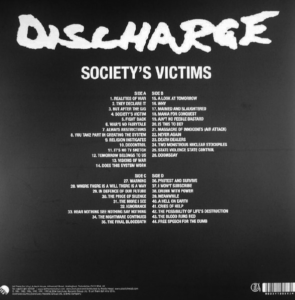 Discharge - Society's Victims, Volume 1 | Let Them Eat Vinyl (LETV520LP) - 2 Discharge - Society's Victims, Volume 1 | Let Them Eat Vinyl (LETV520LP) - 2