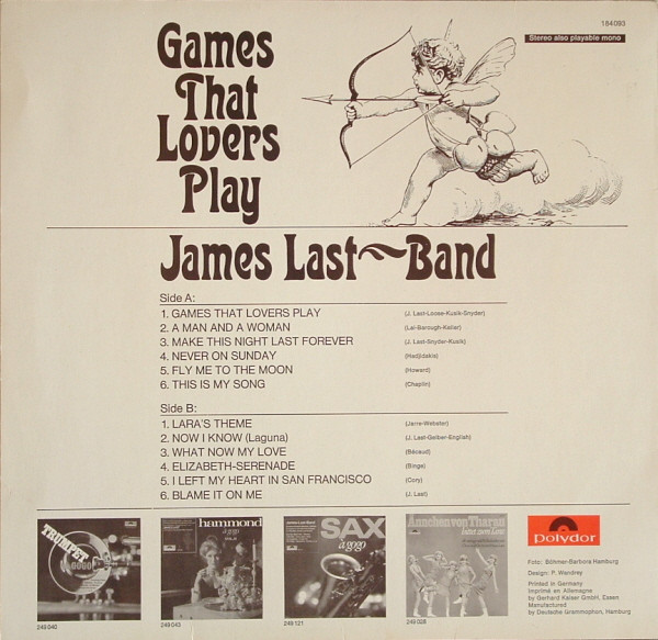The James Last Band - Games That Lovers Play | Polydor (184 093) - 2