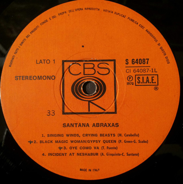 Santana - Abraxas | CBS (S 64087) - 2 Santana - Abraxas | CBS (S 64087) - 2