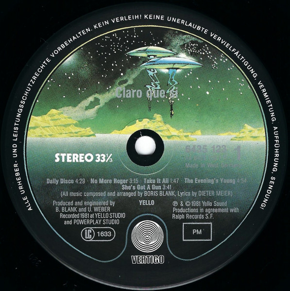 Yello - Claro Que Si | Vertigo (6435 123) - 3