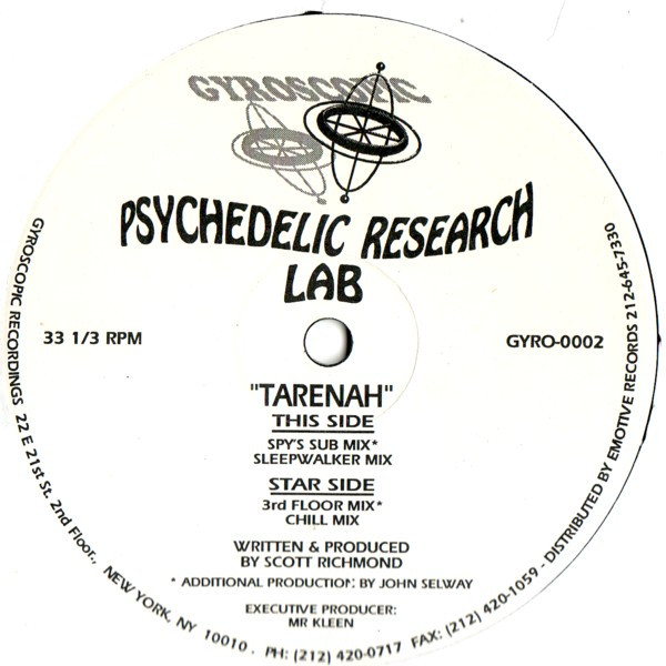 Psychedelic Research Lab - Tarenah | Gyroscopic Recordings (GYRO-0002) - main Psychedelic Research Lab - Tarenah | Gyroscopic Recordings (GYRO-0002) - main