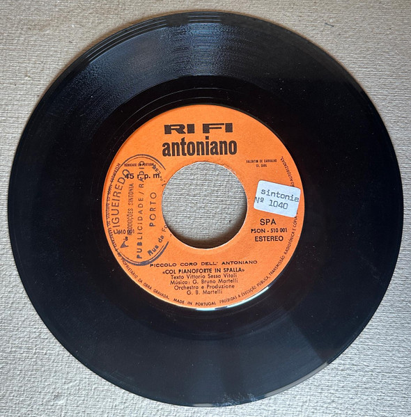 Maria Armanda / Piccolo Coro Dell'Antoniano - Eu Vi Um Sapo / Ho Visto Un Rospo | Rifi (PSON 510001, 510 001) - 4