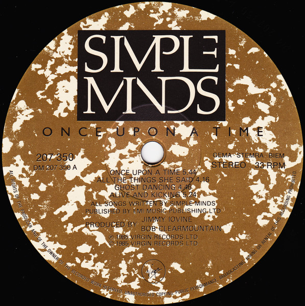 Simple Minds - Once Upon A Time | Virgin (207 350) - 3