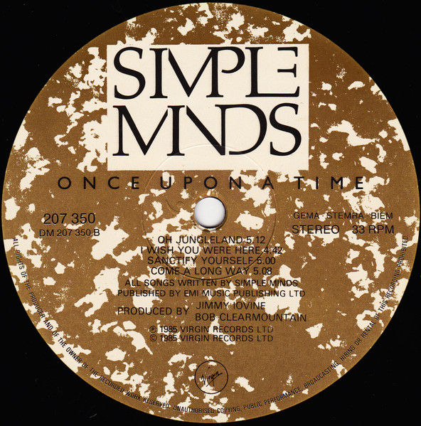 Simple Minds - Once Upon A Time | Virgin (207 350) - 4