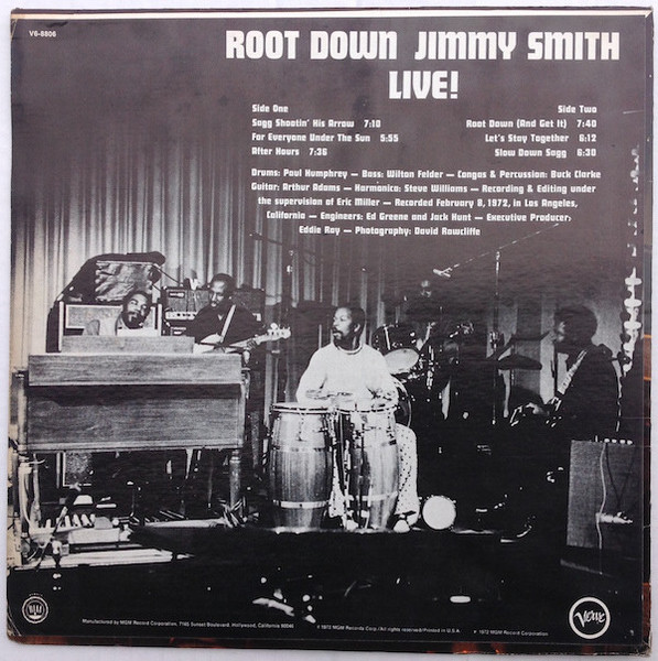 Jimmy Smith - Root Down - Jimmy Smith Live! | Verve Records (V6-8806) - 2 Jimmy Smith - Root Down - Jimmy Smith Live! | Verve Records (V6-8806) - 2