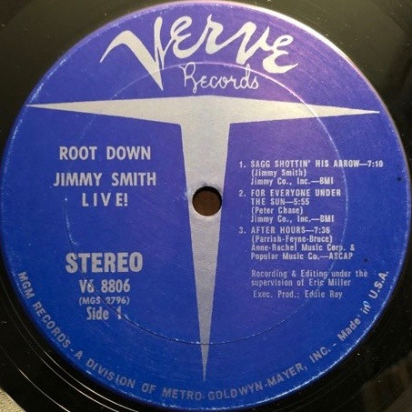 Jimmy Smith - Root Down - Jimmy Smith Live! | Verve Records (V6-8806) - 3 Jimmy Smith - Root Down - Jimmy Smith Live! | Verve Records (V6-8806) - 3
