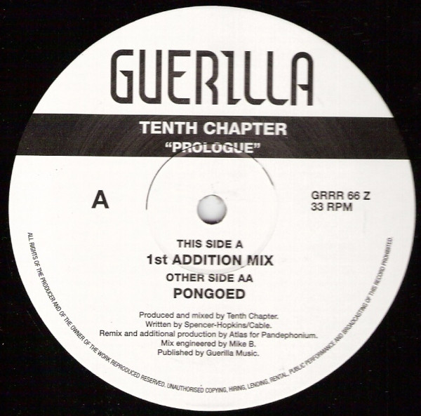 Tenth Chapter - Prologue (The Atlas Remixes) | Guerilla (GRRR 66Z) - main