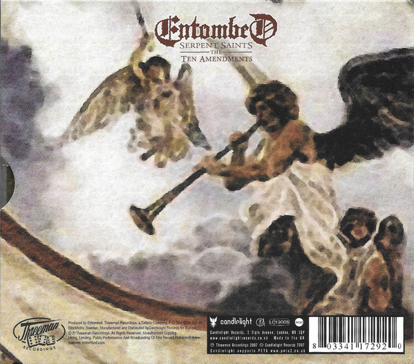 Entombed - Serpent Saints / The Ten Amendments CD | Threeman Recordings (Candle183CD) - 2