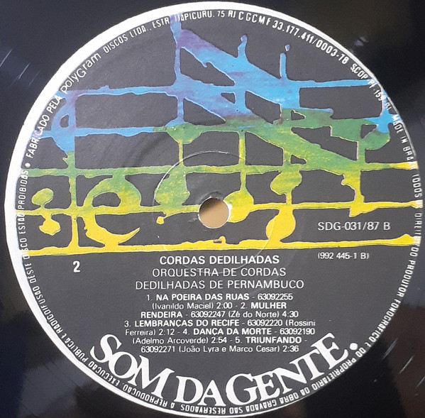 Orquestra De Cordas Dedilhadas De Pernambuco - Cordas Dedilhadas | Som Da Gente (SDG-031/87) - 4