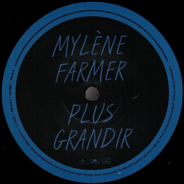 Mylène Farmer - Plus Grandir | Universal Music France (539 416 1) - 3