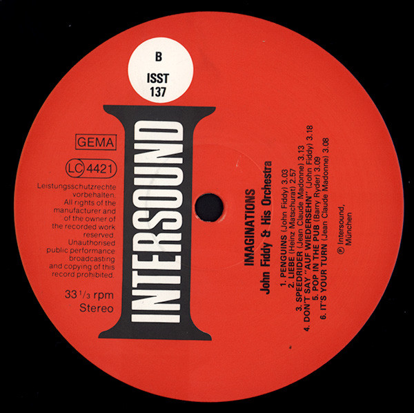 John Fiddy And His Orchestra - Imaginations | Intersound (ISST 137) - 4 John Fiddy And His Orchestra - Imaginations | Intersound (ISST 137) - 4