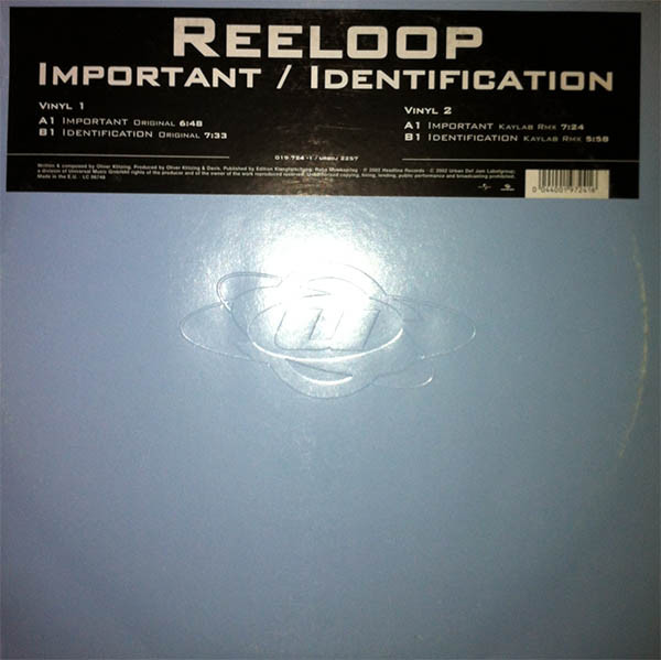 Reeloop - Important / Identification | Universal (019 724-1) - main