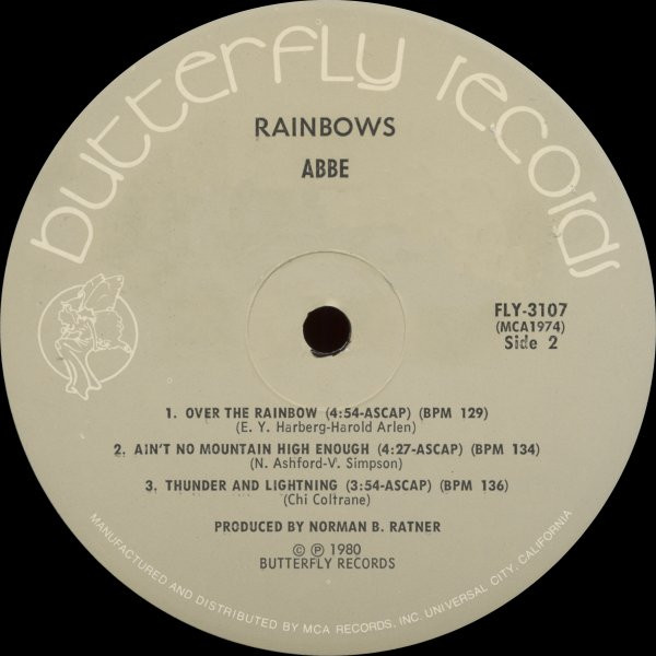 Abbe Lane - Rainbows | Butterfly Records (FLY 3107) - 4
