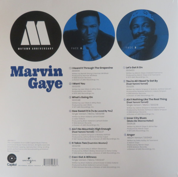 Marvin Gaye - Motown Anniversary | Capitol Label Services (454 960 3) - 2 Marvin Gaye - Motown Anniversary | Capitol Label Services (454 960 3) - 2