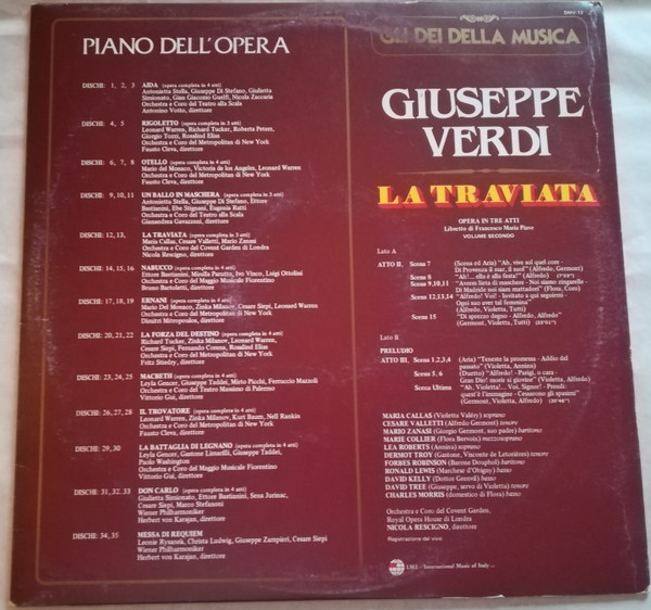 Giuseppe Verdi - La Traviata (Volume Secondo) | I.M.I. International Music Of Italy S.r.l. (DMV-13) - 2 Giuseppe Verdi - La Traviata (Volume Secondo) | I.M.I. International Music Of Italy S.r.l. (DMV-13) - 2