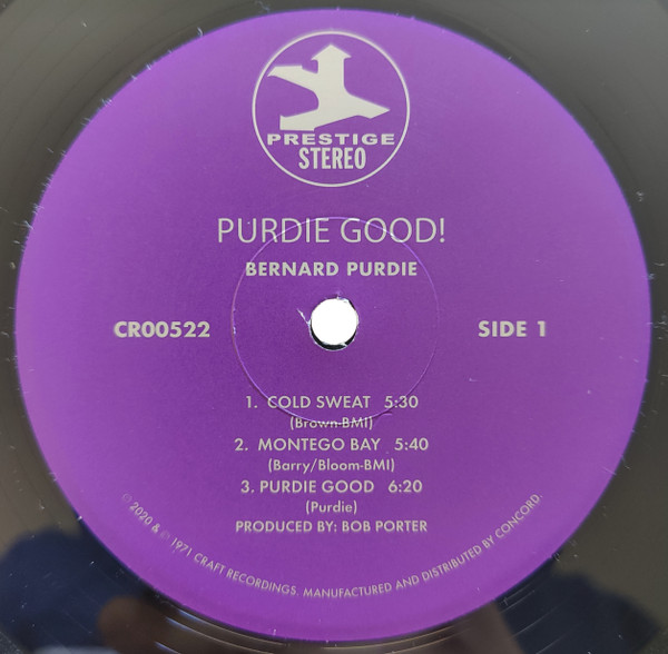 Bernard Purdie - Purdie Good! | Prestige (CR00522) - 2