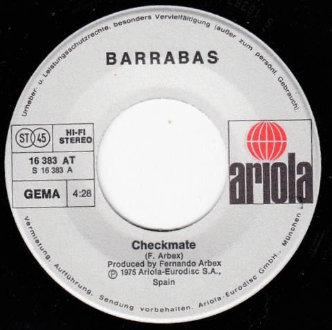 Barrabas - Checkmate | Ariola (16 383 AT) - 3