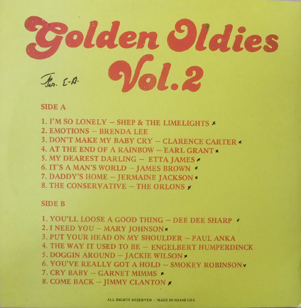 Various - Golden Oldies Vol. 2 | Not On Label (GO-002) - 2