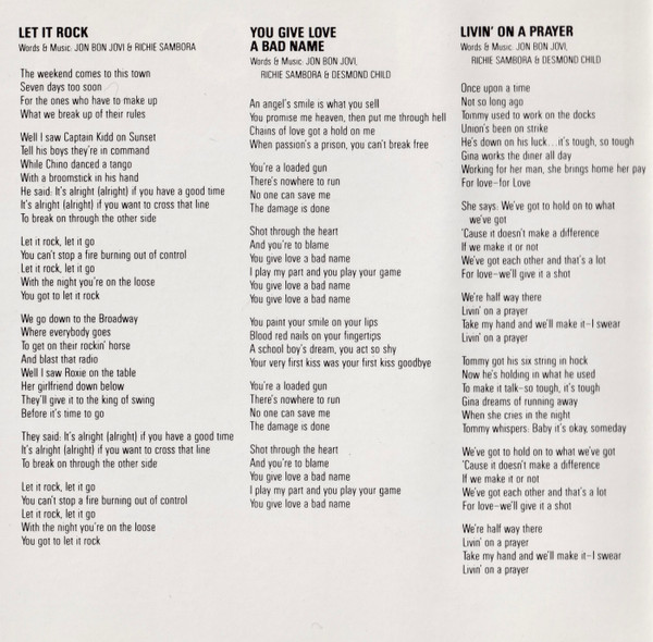 Bon Jovi - Slippery When Wet | Mercury (830 264-2 M-1) - 4 Bon Jovi - Slippery When Wet | Mercury (830 264-2 M-1) - 4