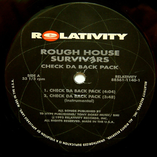 Rough House Survivers - Check Da Back Pack | Relativity (88561-1140-1) - 3