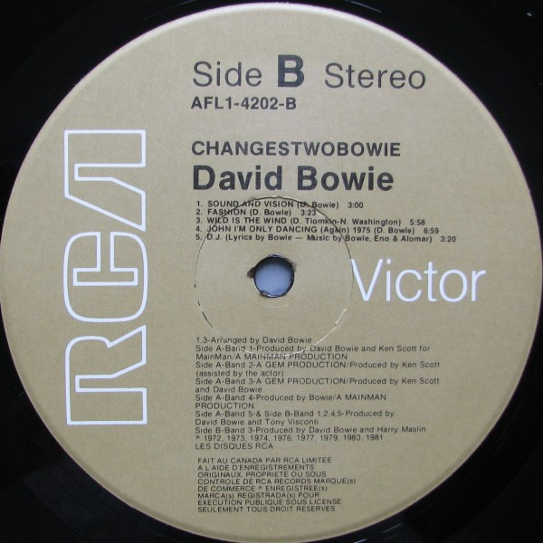 David Bowie - ChangesTwoBowie | RCA Victor (AFL1-4202) - 4 David Bowie - ChangesTwoBowie | RCA Victor (AFL1-4202) - 4