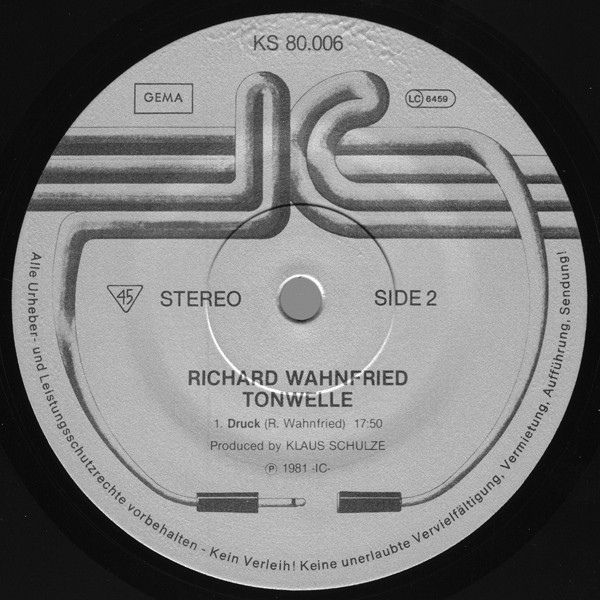 Richard Wahnfried - Tonwelle | Innovative Communication (KS 80.006) - 4 Richard Wahnfried - Tonwelle | Innovative Communication (KS 80.006) - 4