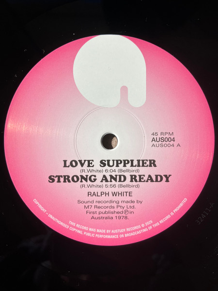 Ralph White - Disco | Austudy Records (AUS004) - 4 Ralph White - Disco | Austudy Records (AUS004) - 4