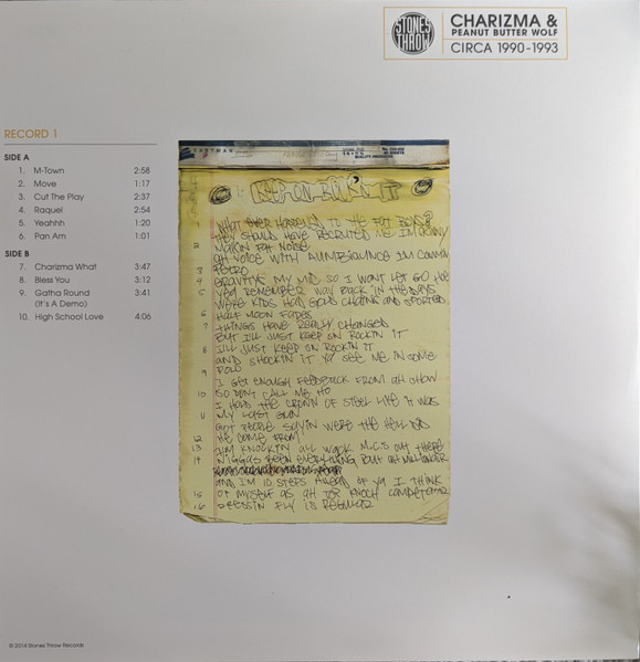 Charizma & Peanut Butter Wolf - Circa 1990-1993 | Stones Throw Records (STH2331) - 3