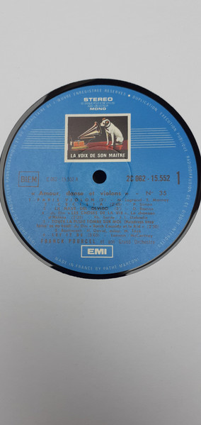 Franck Pourcel Et Son Grand Orchestre - Amour, Danse Et Violons N° 35 | La Voix De Son Maître (2C 062-15552) - 3