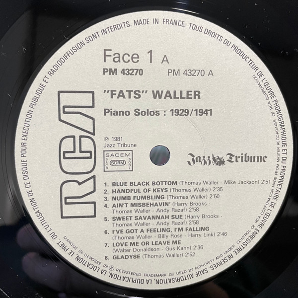Fats Waller - Piano Solos 1929-1941 | RCA (PM 43270) - 3 Fats Waller - Piano Solos 1929-1941 | RCA (PM 43270) - 3