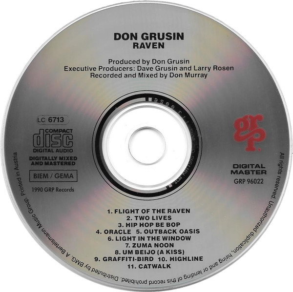 Don Grusin - Raven | GRP (GRP 96022) - 3 Don Grusin - Raven | GRP (GRP 96022) - 3