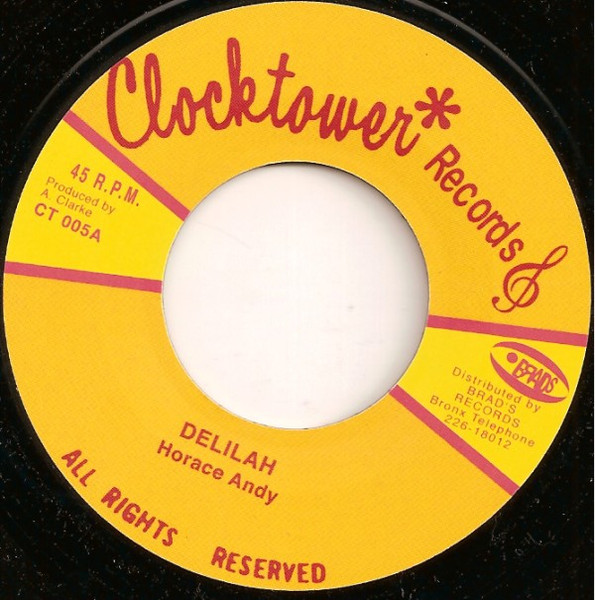 Horace Andy - Delilah | Clocktower Records (CT005)