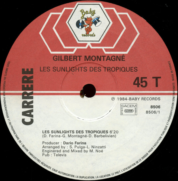 Gilbert Montagné - Les Sunlights Des Tropiques | Baby Records (8506) - 3 Gilbert Montagné - Les Sunlights Des Tropiques | Baby Records (8506) - 3
