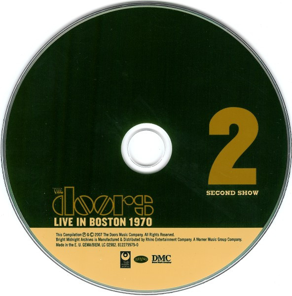 The Doors - Live In Boston 1970 | Bright Midnight Records (8122-79979-0) - 4