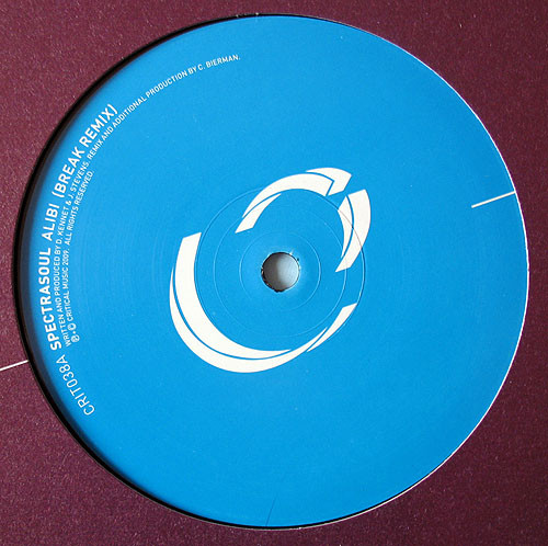 Spectrasoul - Alibi (Break Remix) / Organiser | Critical Recordings (CRIT038) - 2 Spectrasoul - Alibi (Break Remix) / Organiser | Critical Recordings (CRIT038) - 2
