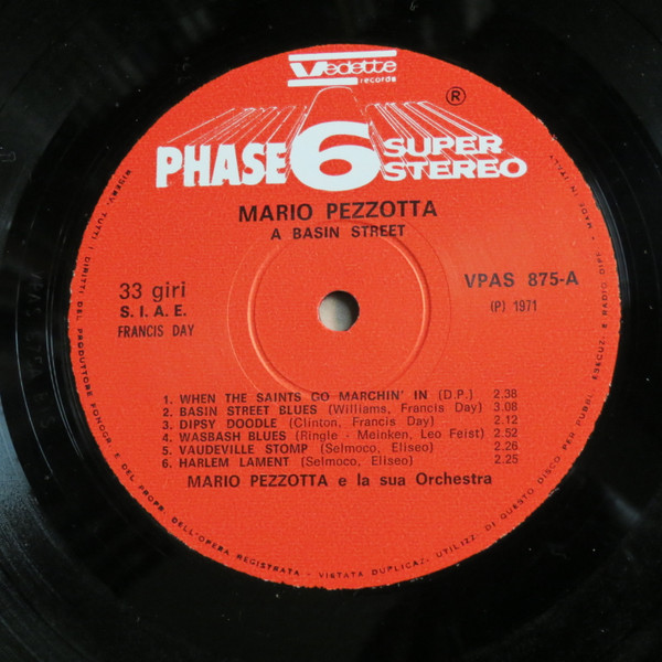 Mario Pezzotta - A Basin Street | Vedette Records (VPAS 875) - 3 Mario Pezzotta - A Basin Street | Vedette Records (VPAS 875) - 3