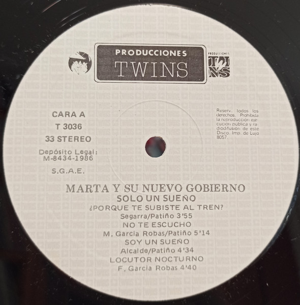 Marta Y Su Nuevo Gobierno - Soy Un Sueño | Producciones Twins (T 3036) - 3 Marta Y Su Nuevo Gobierno - Soy Un Sueño | Producciones Twins (T 3036) - 3