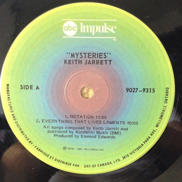 Keith Jarrett - Mysteries | ABC Impulse! (9027-9315) - 4