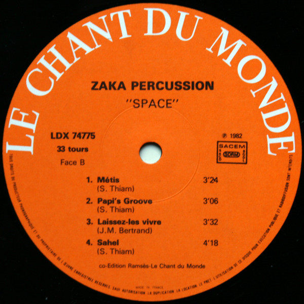 Zaka Percussion - Space | Le Chant Du Monde (LDX 74775) - 4 Zaka Percussion - Space | Le Chant Du Monde (LDX 74775) - 4
