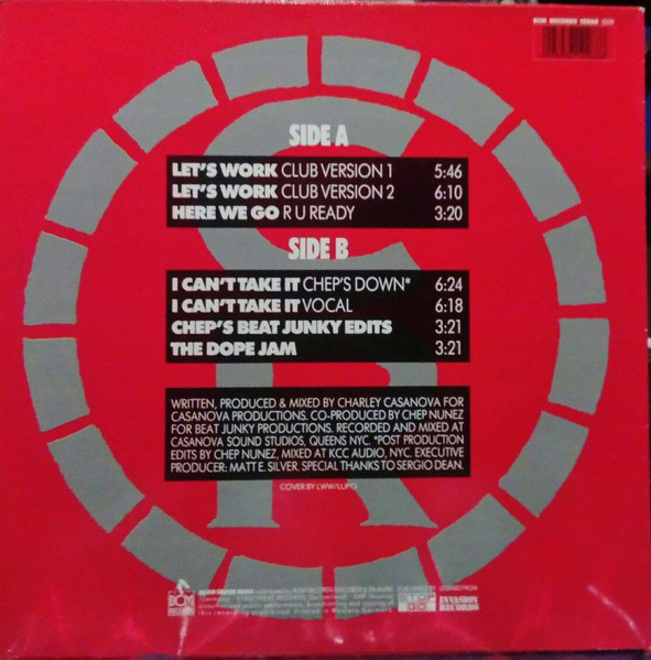 Casanova's Revenge - Let's Work / I Can't Take It | BCM Records (BCM 12268) - 2